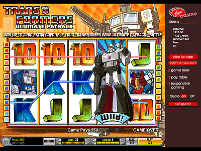 Play Transformers Slot Now.
