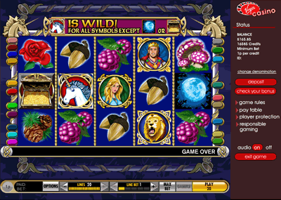 Play Enchanted Unicorn at Virgin Casino
