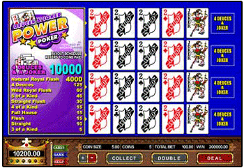 Play Deuces & Joker Power Poker at Casino Kingdom.. CLICK HERE!